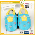 Zapatos de bebé hechos a mano suaves suaves verdaderos genuinos del cuero genuino del patrón de estrella de la alta calidad caliente de la venta